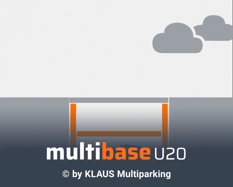 animation graphic scheme parking system multibase u20